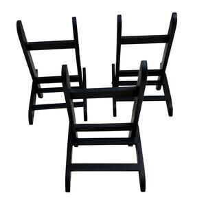 Black Chair Wood Easels Table Freestanding Photo 7" x 4" x 5" Lot Bundle 3 New